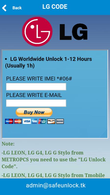 Lg k330 unlock code free online